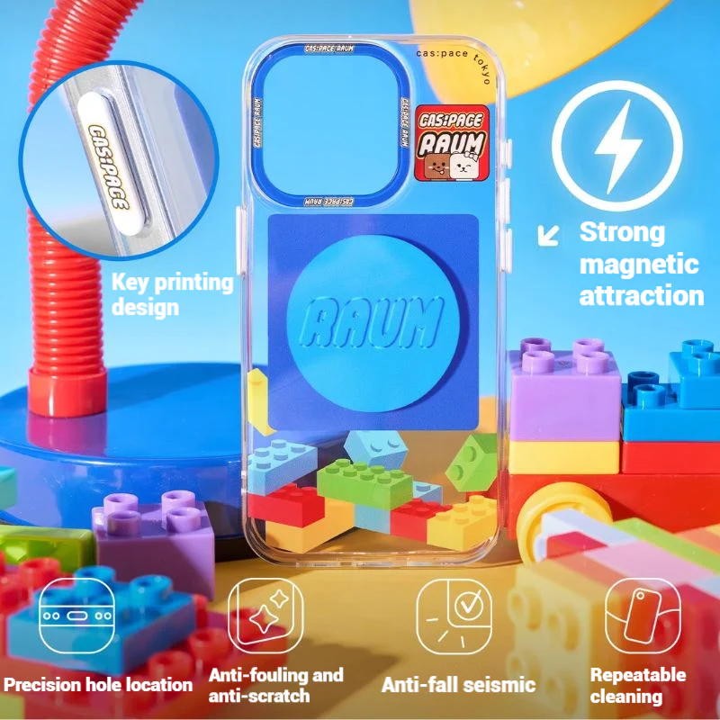 [Magsafe Compatible] Apple iPhone 15/Pro/Max - TPU Building Blocks Fashion-Forward Series Case - Image 4