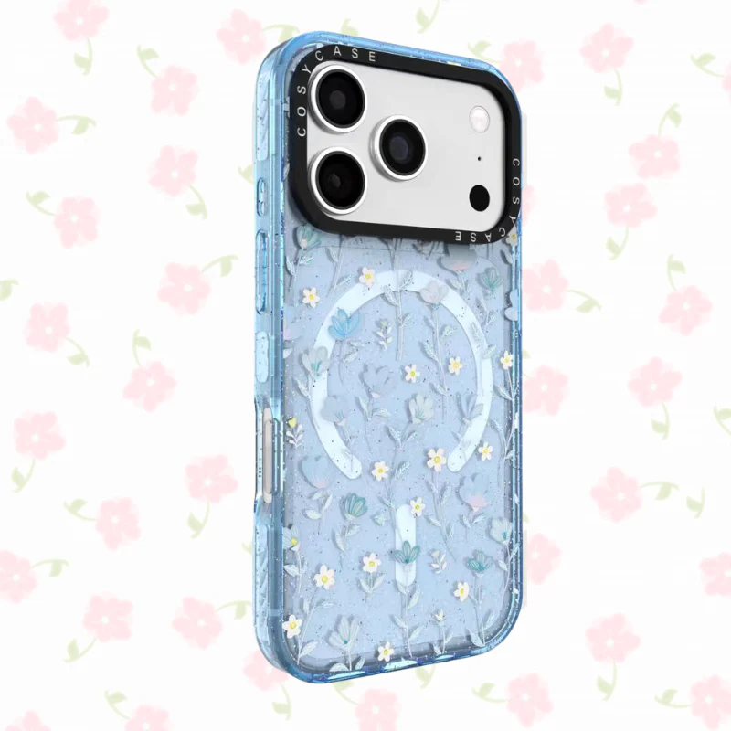 [Magsafe Compatible] Apple iPhone 16/Pro/Pro Max/Plus - Floral Clear Full Protection Shockproof Phone Case - Image 5