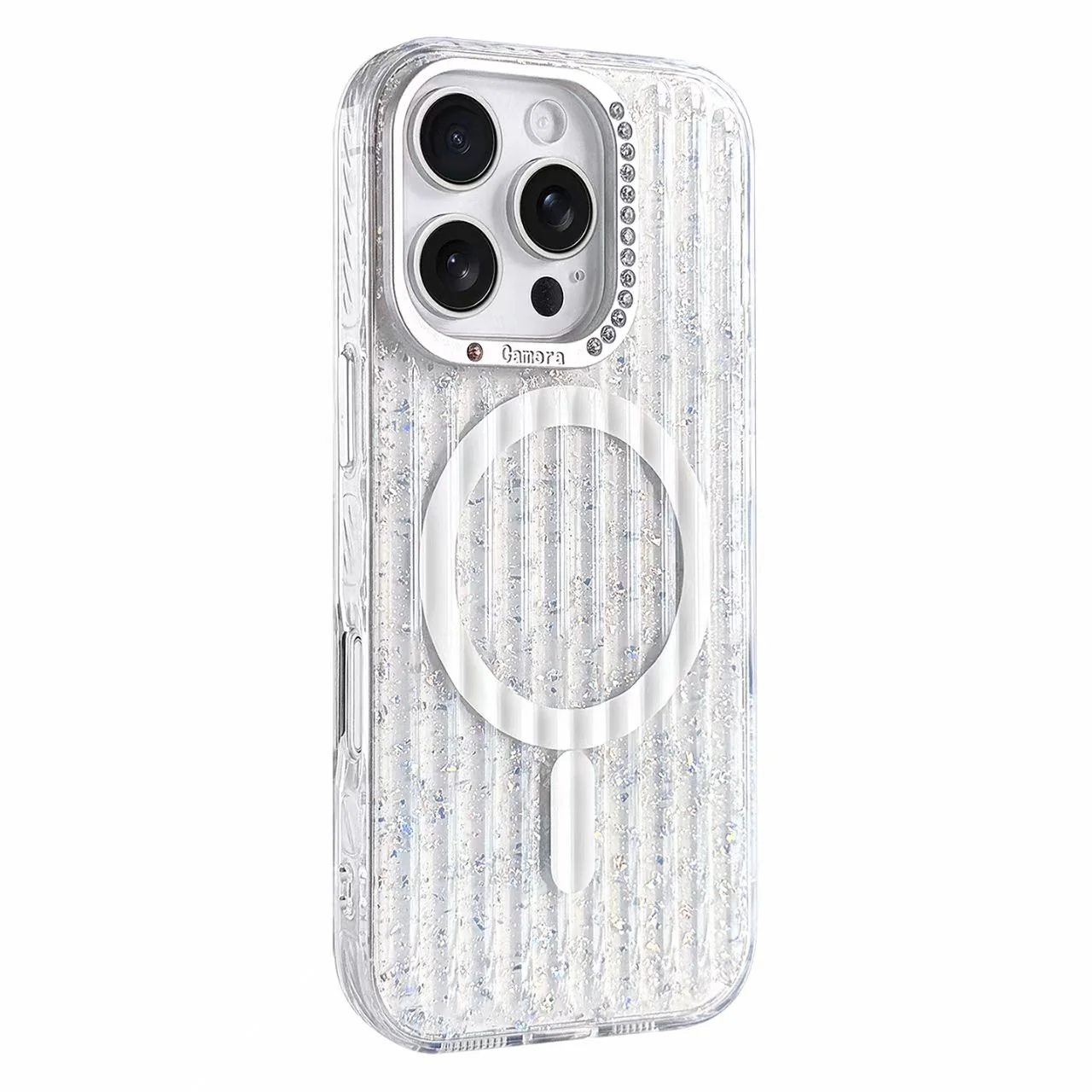 [Magsafe Compatible] Apple iPhone 16/Pro/Pro Max/Plus Glitter Full-Cover Shockproof Phone Case - Image 3