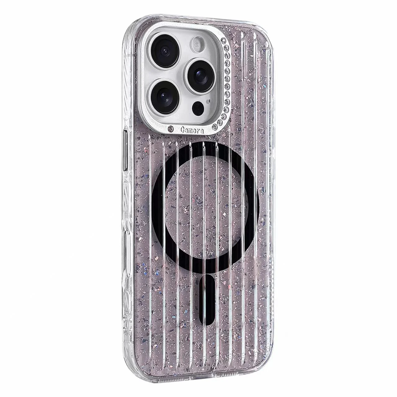 [Magsafe Compatible] Apple iPhone 16/Pro/Pro Max/Plus Glitter Full-Cover Shockproof Phone Case - Image 4