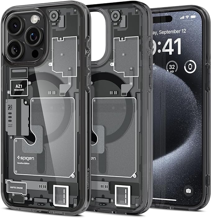 [Magsafe Compatible] Apple iPhone 15 Pro - SPIGEN Slim Protection Design Made Of Flexible TPU Bumper And Hard PC Back Cover Case - Image 2
