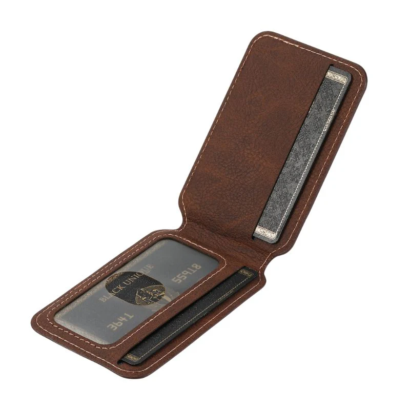[Magsafe Compatible] Apple iPhone 15/Plus/Pro/Max Smart Wireless Leather Detachable Cards Stand Holder Case - Image 5