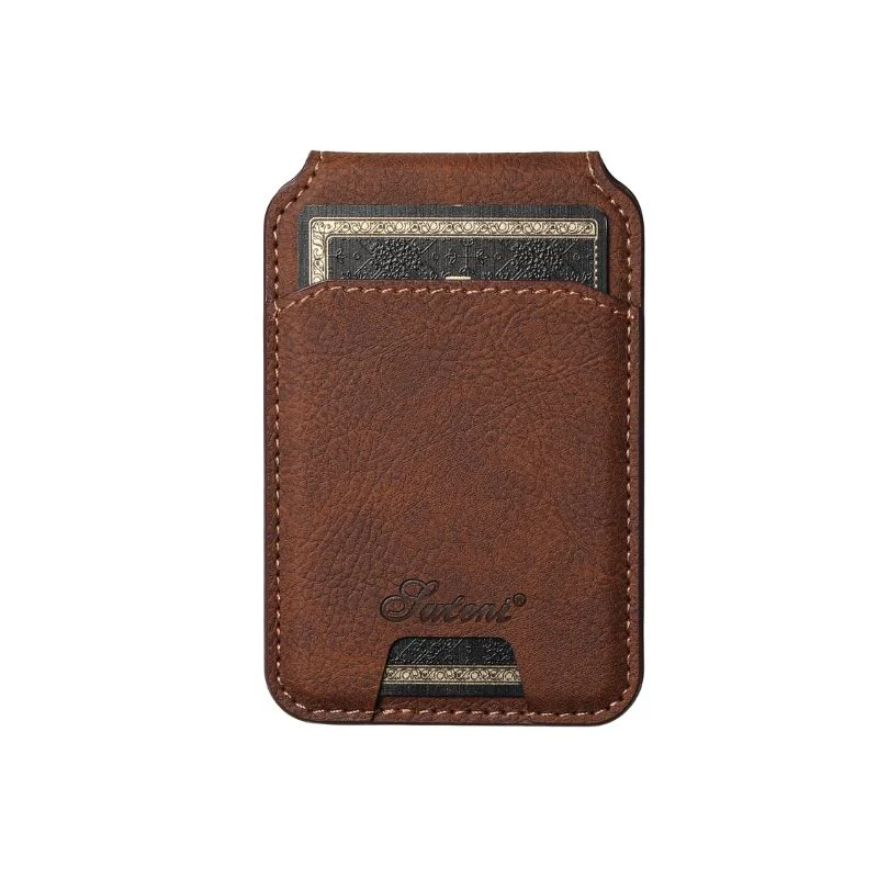 [Magsafe Compatible] Apple iPhone 15/Plus/Pro/Max Smart Wireless Leather Detachable Cards Stand Holder Case - Image 8