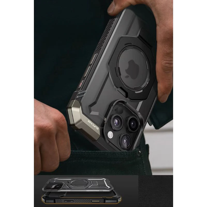 [Magsafe Compatible] Apple iPhone 16/Plus/Pro/Max TPU Shockproof Hevay Duty Stand with Camera Control Case - Image 7