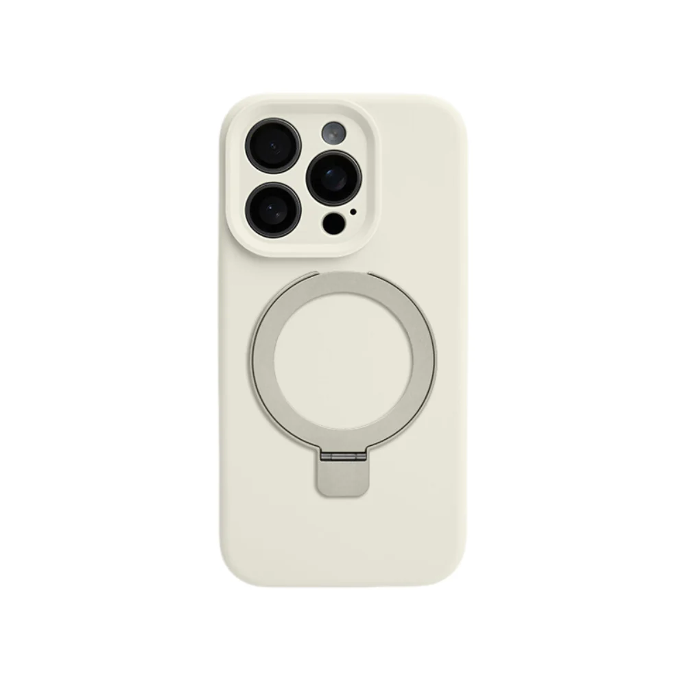 [Magsafe Compatible] Apple iPhone 16/Pro/Max - Simple Silicone Drop Proof Stand Series Case - Image 13