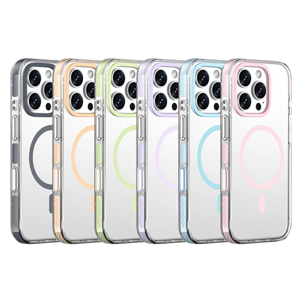 [Magsafe Compatible] Apple iPhone 16/Pro/Max - Transparent Anti-Drop Magnetic Protective Case - Image 2
