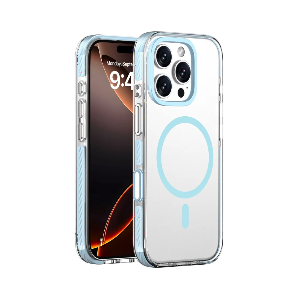 [Magsafe Compatible] Apple iPhone 16/Pro/Max - Transparent Anti-Drop Magnetic Protective Case - Image 5