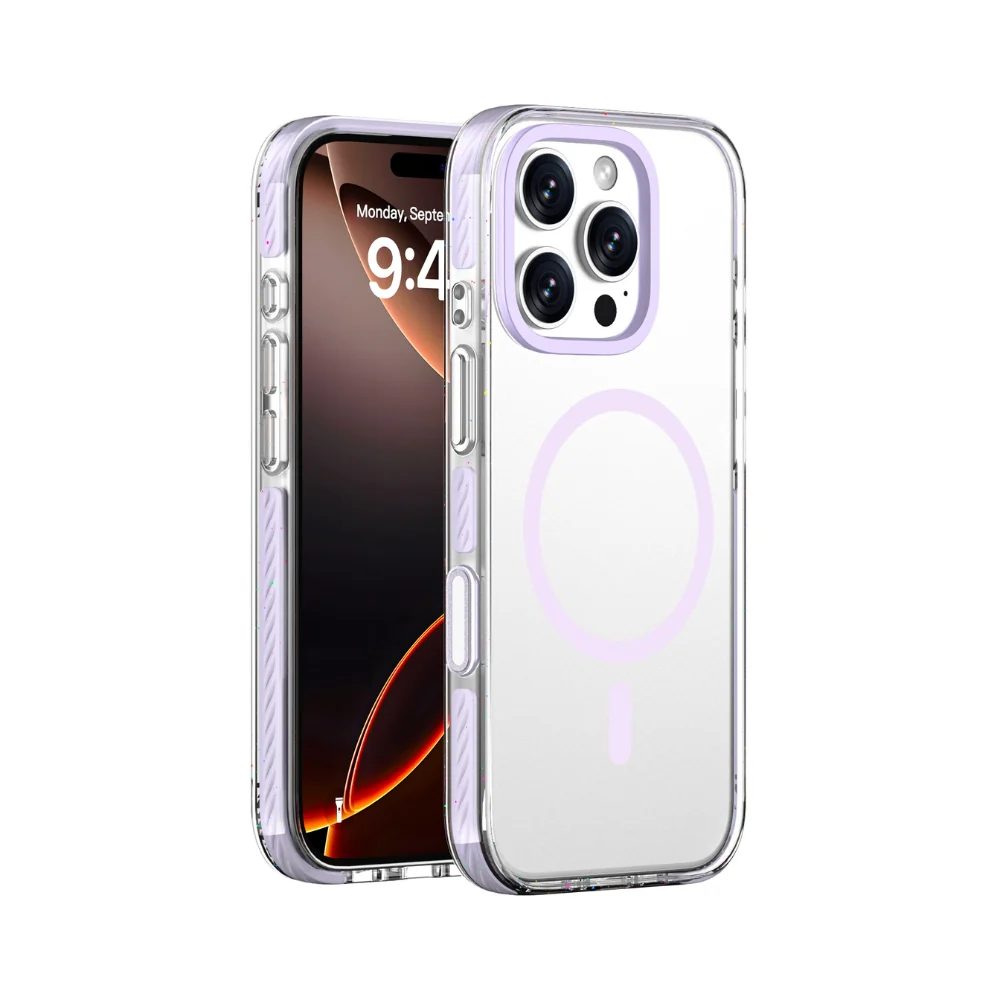 [Magsafe Compatible] Apple iPhone 16/Pro/Max - Transparent Anti-Drop Magnetic Protective Case - Image 7