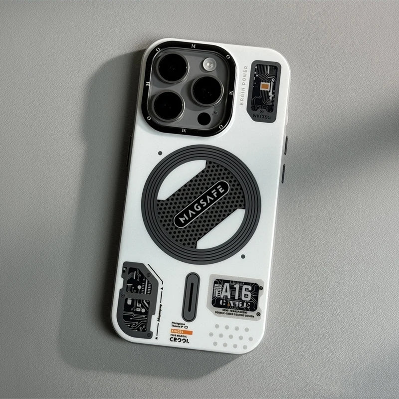[Magsafe Compatible] Apple iPhone 16 / Pro / Pro Max Matte Shockproof Mechanics Series Case - Image 10