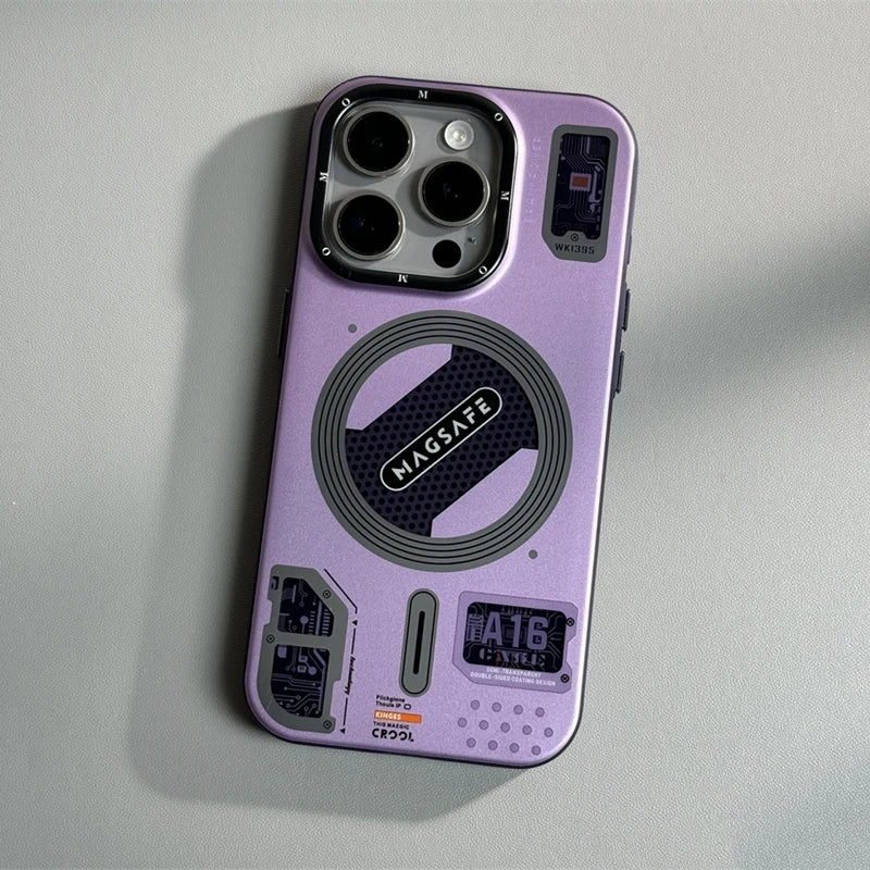[Magsafe Compatible] Apple iPhone 16 / Pro / Pro Max Matte Shockproof Mechanics Series Case - Image 11