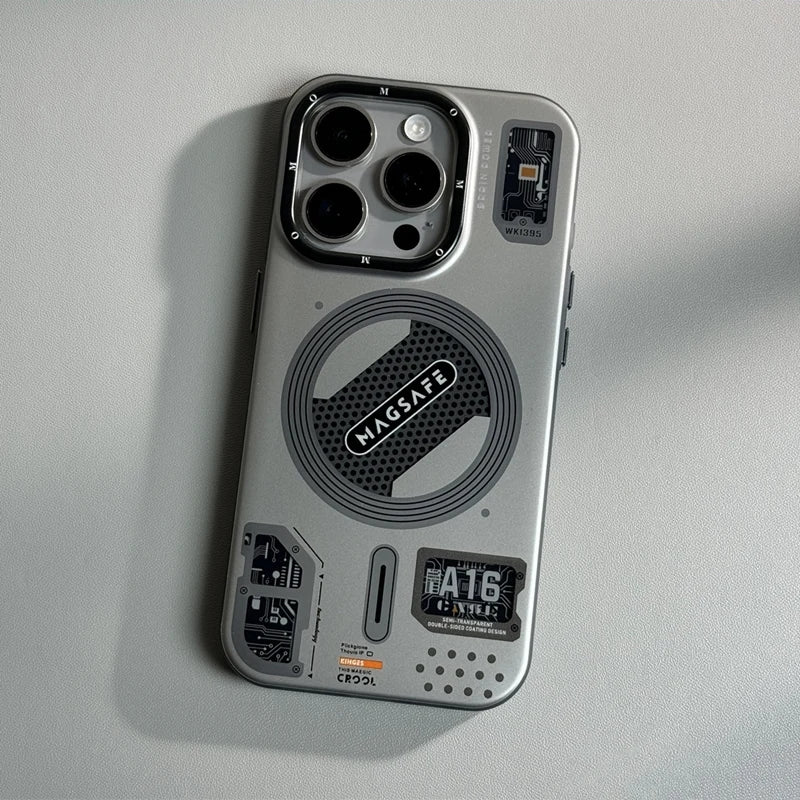 [Magsafe Compatible] Apple iPhone 16 / Pro / Pro Max Matte Shockproof Mechanics Series Case - Image 13