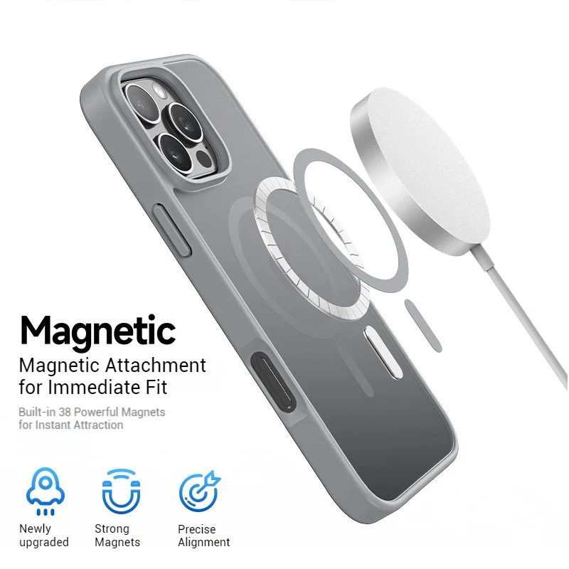 [Magsafe Compatible] Apple iPhone 16e & 17e Minimalist Matte Skin-feel Full-body Protective Case - Image 9