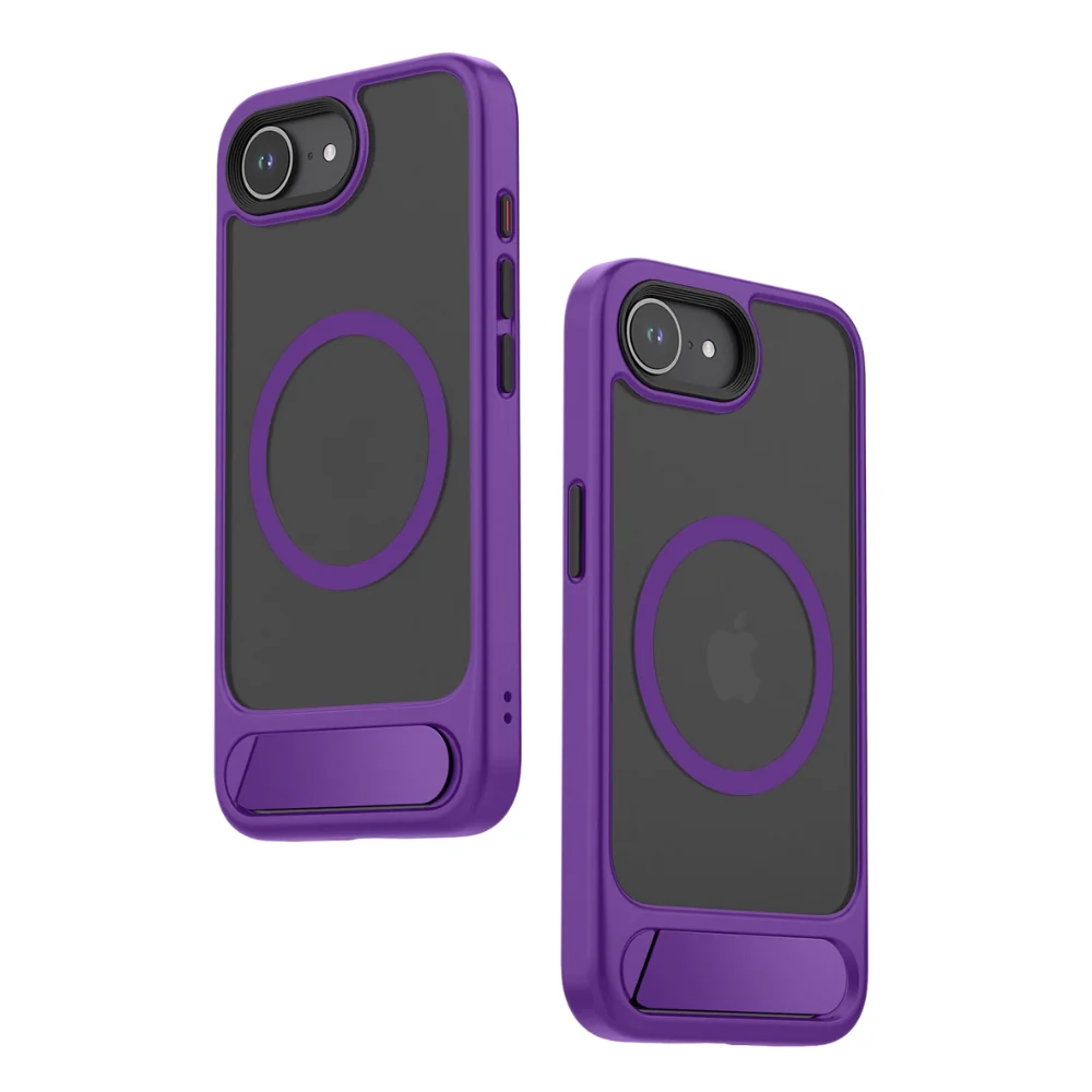 [Magsafe Compatible] Apple iPhone 16e & 17e - Semi-Transparent Shockproof Essentials Series Case With Stand - Image 4