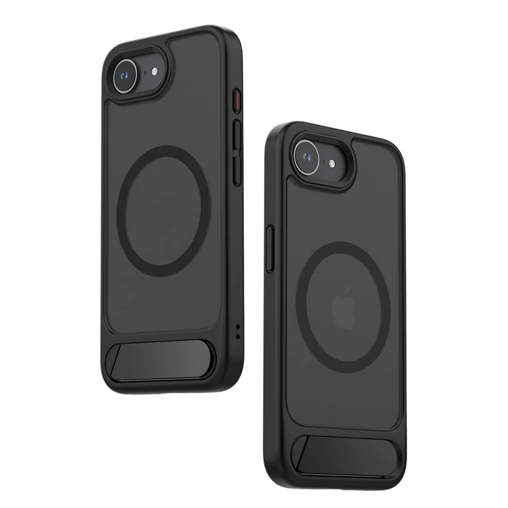 [Magsafe Compatible] Apple iPhone 16e & 17e - Semi-Transparent Shockproof Essentials Series Case With Stand - Image 5