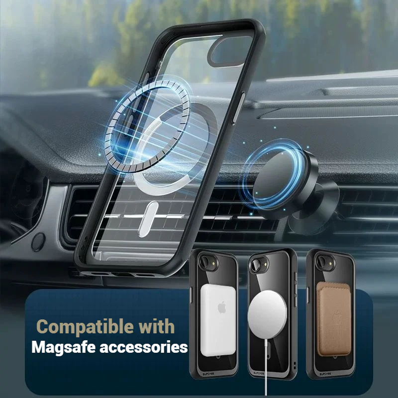 [Magsafe Compatible] Apple iPhone 16e & 17e - SUPCASE Full-coverage Transparent Shield Shockproof Heavy Duty Airbag Case - Image 3