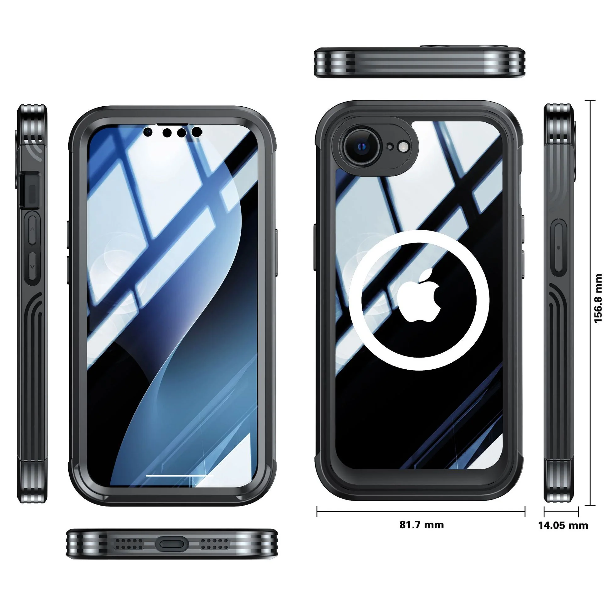 [Magsafe Compatible] Apple iPhone 16e & 17e Transparent Shockproof Wireless Charging Case - Image 4