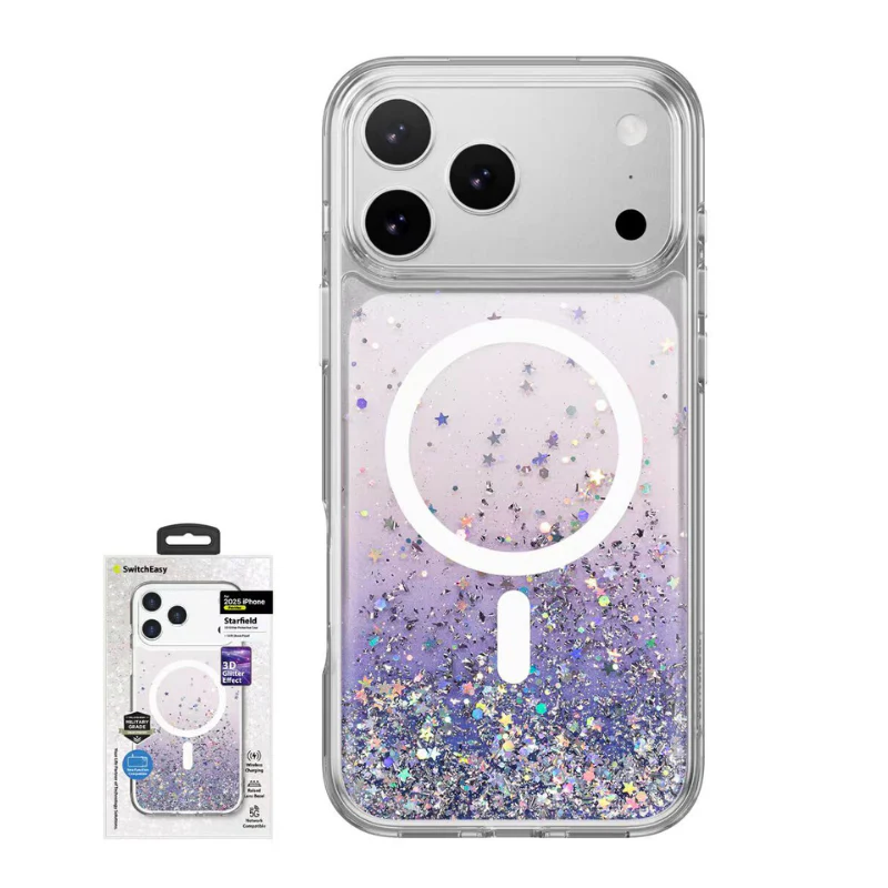 [Magsafe Compatible] Apple iPhone 17/Air/Pro/Max - SwitchEasy 3D Liquid Glitter Shockproof Phone Case - Image 11