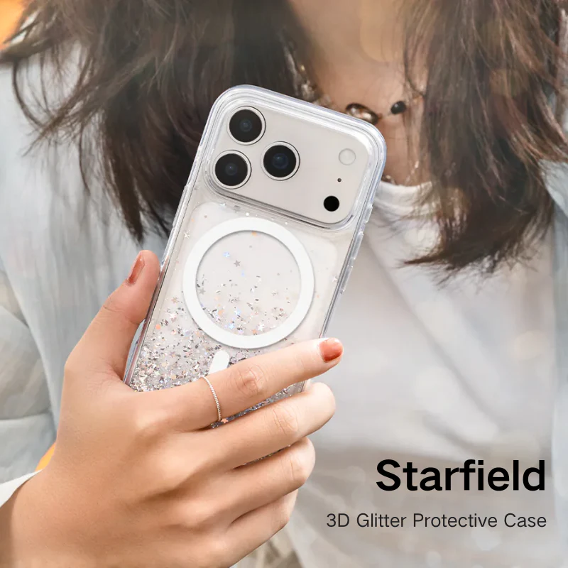 [Magsafe Compatible] Apple iPhone 17/Air/Pro/Max - SwitchEasy 3D Liquid Glitter Shockproof Phone Case - Image 4