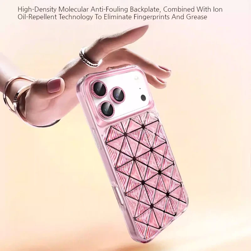 [Magsafe Compatible] Apple iPhone 17/Pro/ Pro Max - Kingxbar Geometric 3D Shockproof Phone Case - Image 3