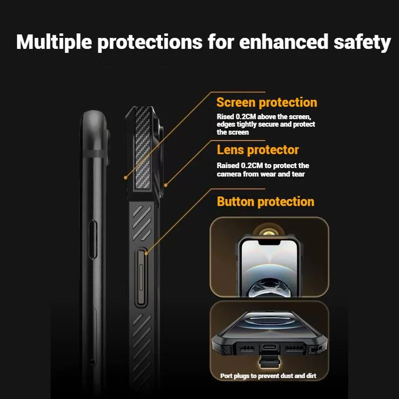 [Magsafe Compatible][Built-in Stand] Apple iPhone 16e & 17e - SUPCASE Shield Shockproof Rugged Heavy Duty Case - Image 3