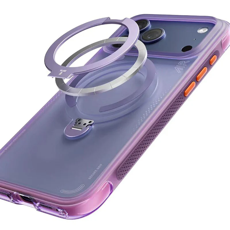 [Magsafe Compatible][Built-in Stand] Apple iPhone 17 Pro/Pro Max - TORRAS Acrylic Airbag Full-Body Shockproof Case - Image 5