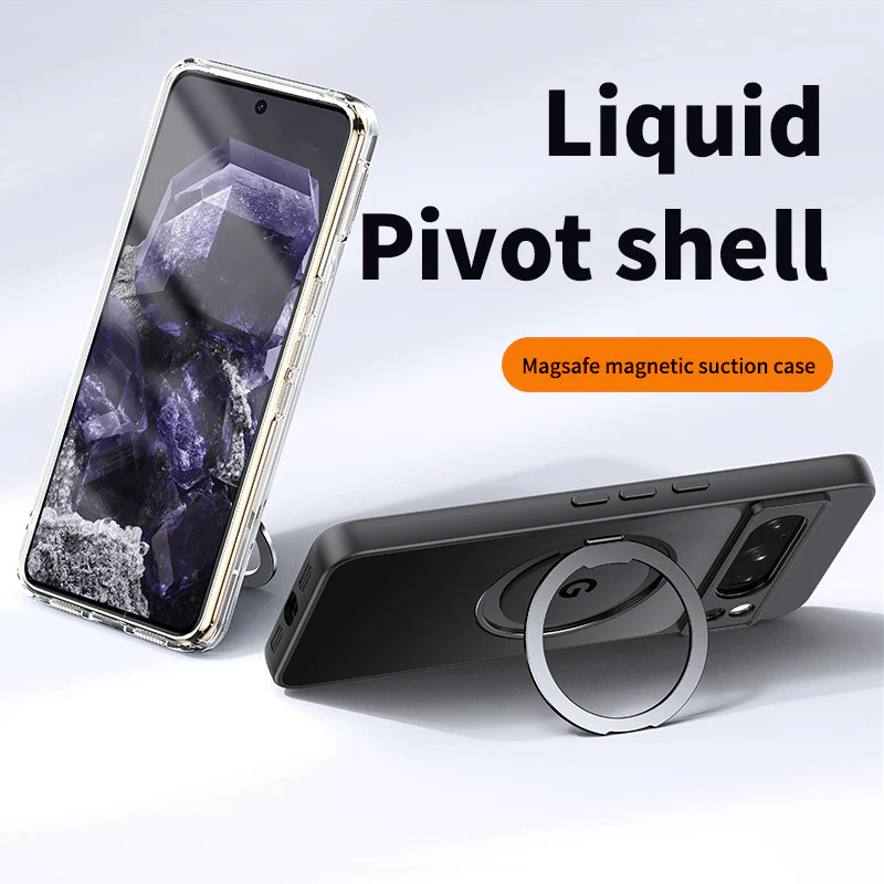 [Magsafe Compatible][Built-in Stand] Google Pixel 10/Pro/XL - Matte Transparent Shockproof Case - Image 2