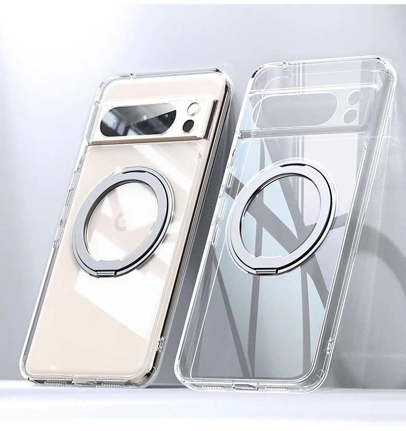 [Magsafe Compatible][Built-in Stand] Google Pixel 10/Pro/XL - Matte Transparent Shockproof Case - Image 6
