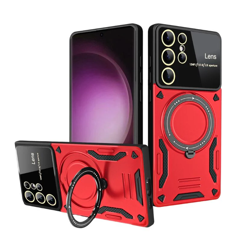 [Built-in Stand] Samsung Galaxy A34 5G (SM-A346) - Full Wrap Military-grade Shockproof Hard Shell Stand Series Case With Lens Protector - Image 6