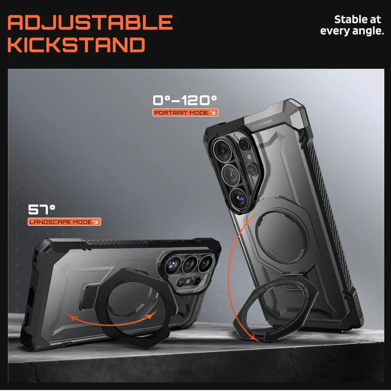 [Magsafe Compatible][Built-in Stand] Samsung Galaxy S26 Ultra (S948) SUPCASE Military-Grade Protection Rugged Heavy Duty Case - Image 2