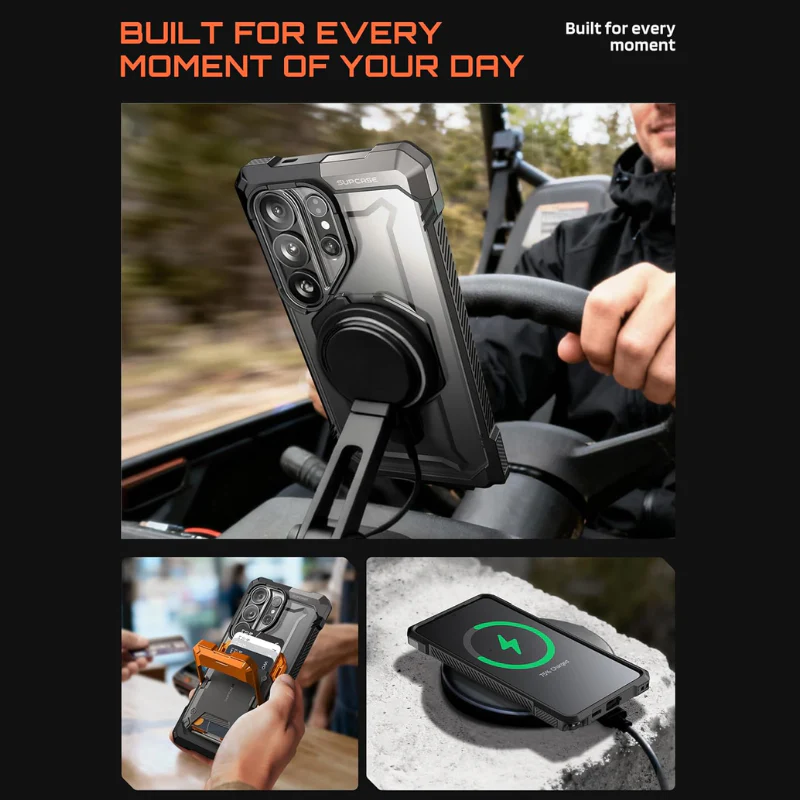 [Magsafe Compatible][Built-in Stand] Samsung Galaxy S26 Ultra (S948) SUPCASE Military-Grade Protection Rugged Heavy Duty Case - Image 4