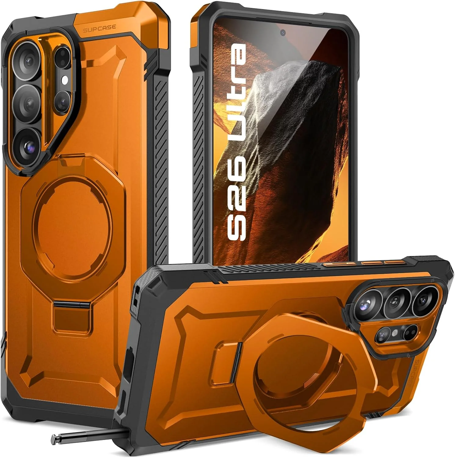 [Magsafe Compatible][Built-in Stand] Samsung Galaxy S26 Ultra (S948) SUPCASE Military-Grade Protection Rugged Heavy Duty Case - Image 9