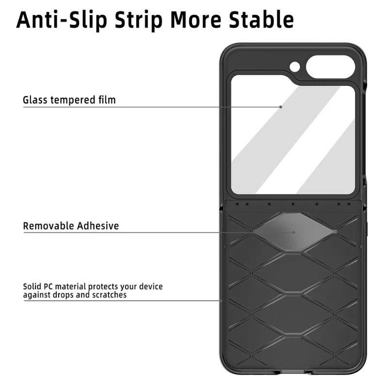 [Magsafe Compatible][Built-in Stand] Samsung Galaxy Z Flip 4 SM-F721 Wireless Charging Leather Full-cover Shockproof Essentials Series Case - Image 4