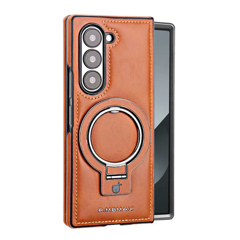 [Magsafe Compatible][Built-in Stand] Samsung Galaxy Z Fold7 - Business Casual Luxury Leather Stand Series Case - Image 4