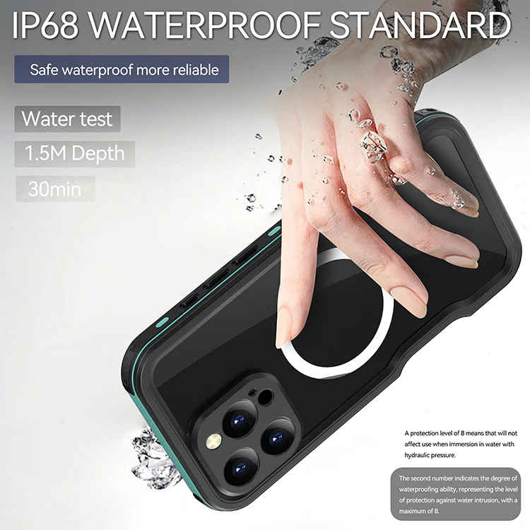 [MagSafe Compatible][DUP Series] Apple iPhone 16 / 16 Plus / 16 Pro / 16 Pro Max Redpepper IP68 Waterproof Heavy Duty Tough Armor Case - Image 11