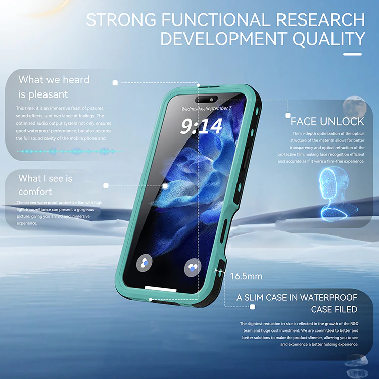 [MagSafe Compatible][DUP Series] Apple iPhone 16 / 16 Plus / 16 Pro / 16 Pro Max Redpepper IP68 Waterproof Heavy Duty Tough Armor Case - Image 6