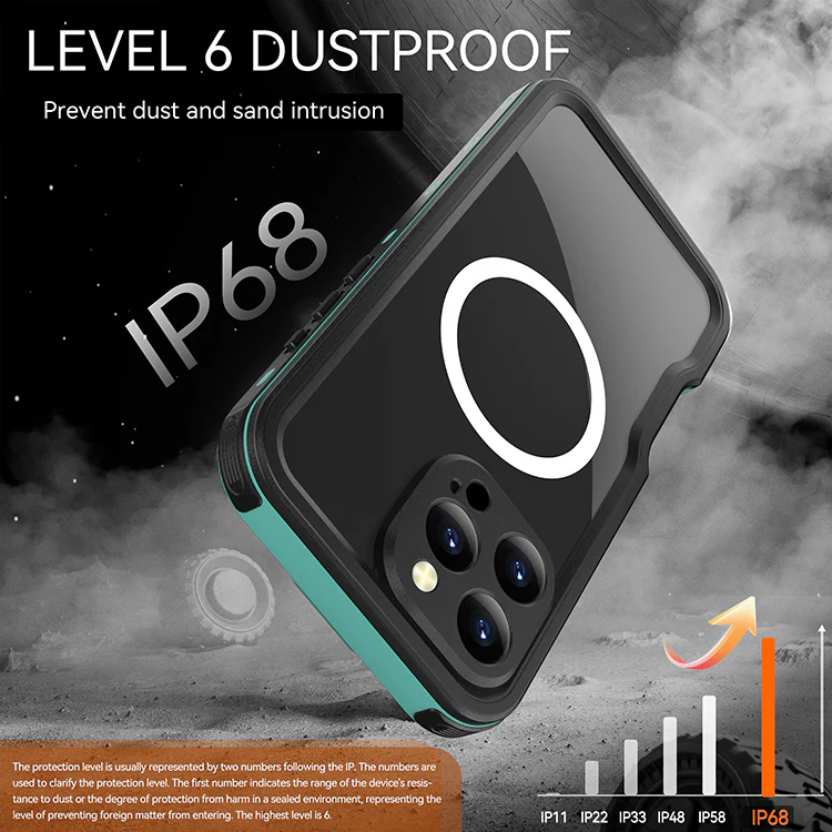 [MagSafe Compatible][DUP Series] Apple iPhone 16 / 16 Plus / 16 Pro / 16 Pro Max Redpepper IP68 Waterproof Heavy Duty Tough Armor Case - Image 8