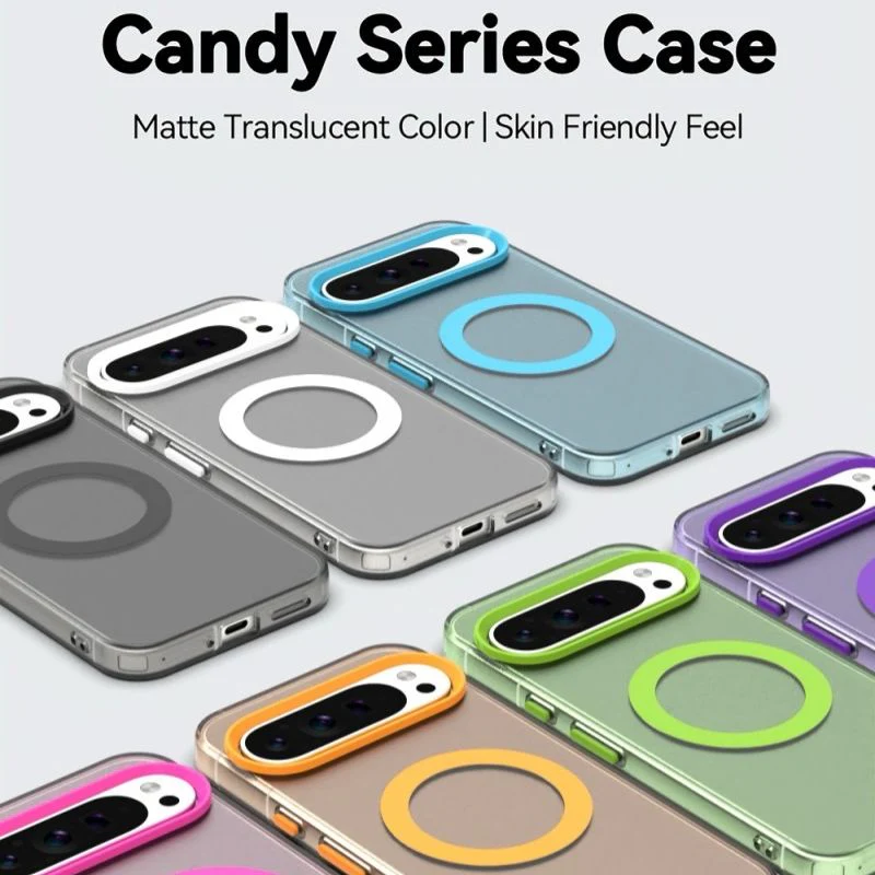 [Magsafe Compatible] Google Pixel 8/Pro/A - Matte Translucent Color Soft Touch Shockproof Essentials Series Case - Image 3