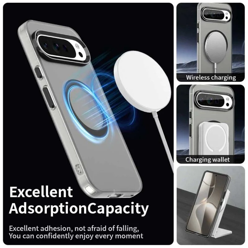 [Magsafe Compatible] Google Pixel 8/Pro/A - Matte Translucent Color Soft Touch Shockproof Essentials Series Case - Image 5