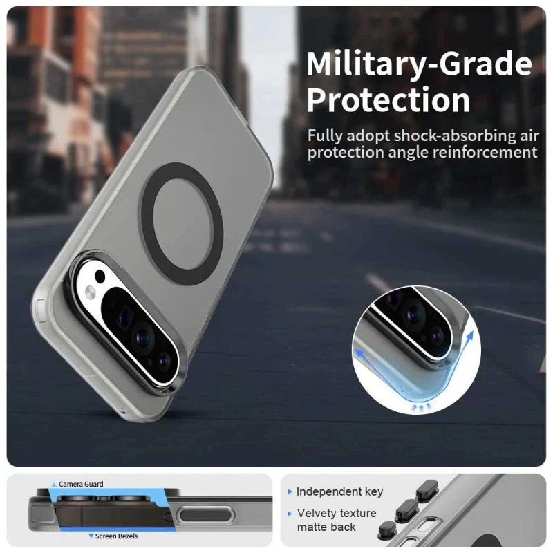 [Magsafe Compatible] Google Pixel 8/Pro/A - Matte Translucent Color Soft Touch Shockproof Essentials Series Case - Image 6