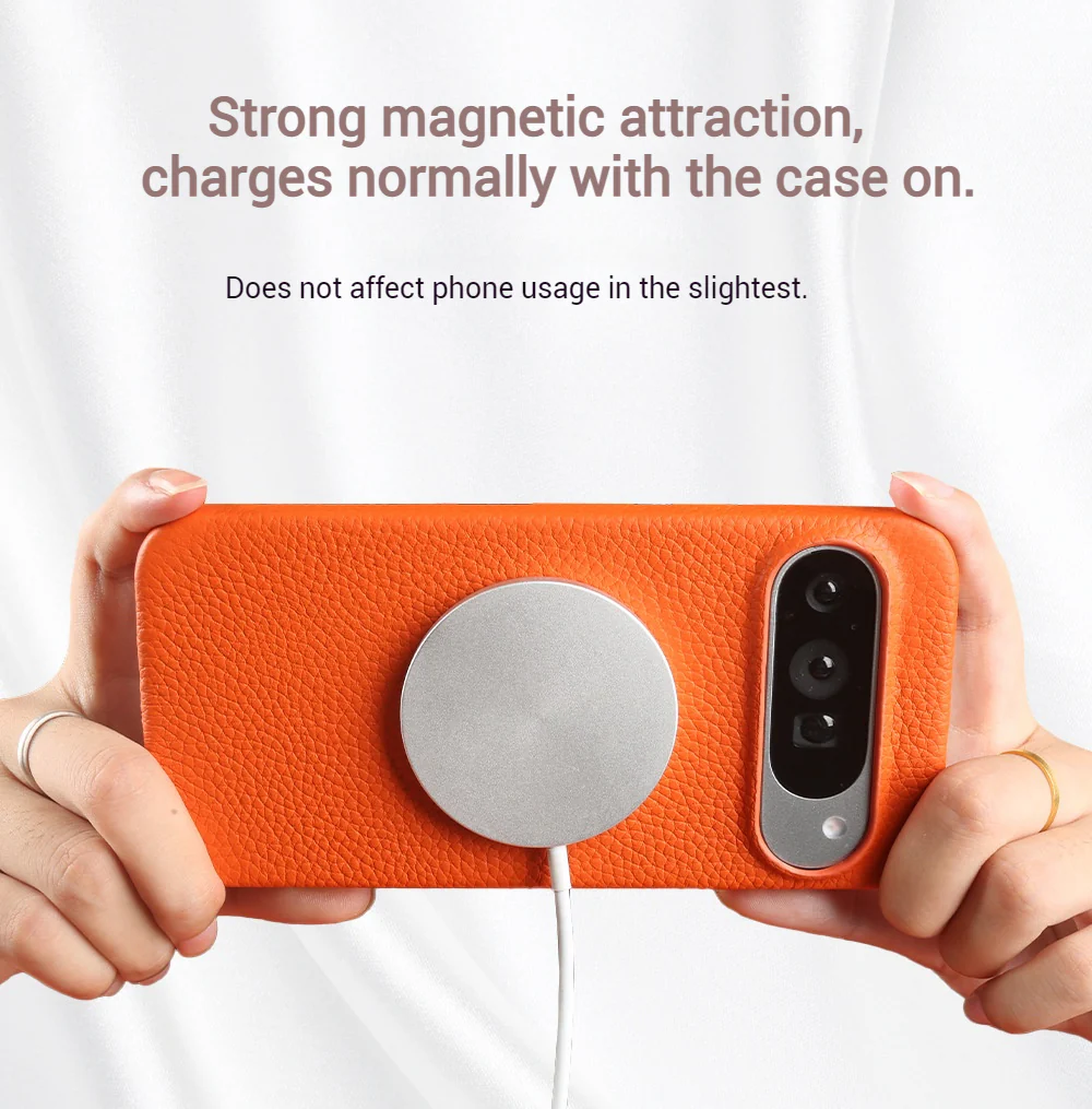 [Magsafe Compatible] Google Pixel 10 / Pro / XL - Premium Cowhide Drop Proof Genuine Leather Series Case - Image 5