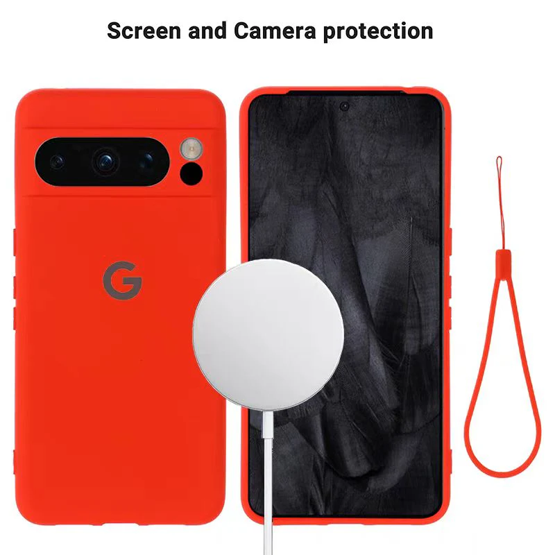 [Magsafe Compatible] Google Pixel 8/A/Pro Wireless Charging Liquid Silicone Ultra-thin Essentials Series Case - Image 8