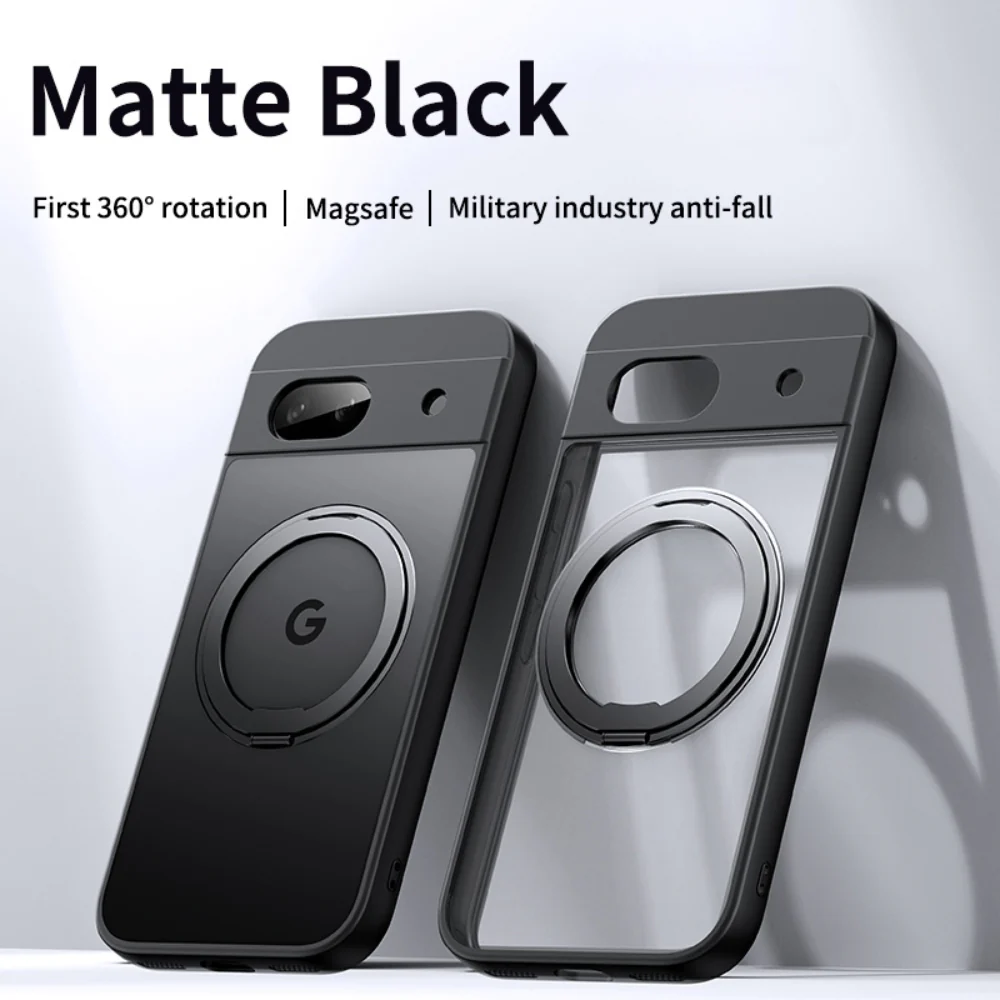 [Magsafe Compatible] Google Pixel 9/Pro/Pro XL - 360° Rotating Metal Stand Phone Case - Image 2