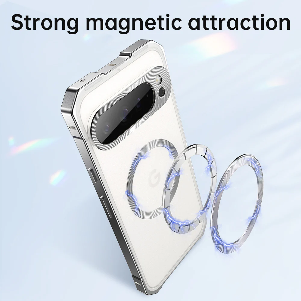 [Magsafe Compatible] Google Pixel 8 & Pro Matte Snap-on Metal Edge Case - Image 7