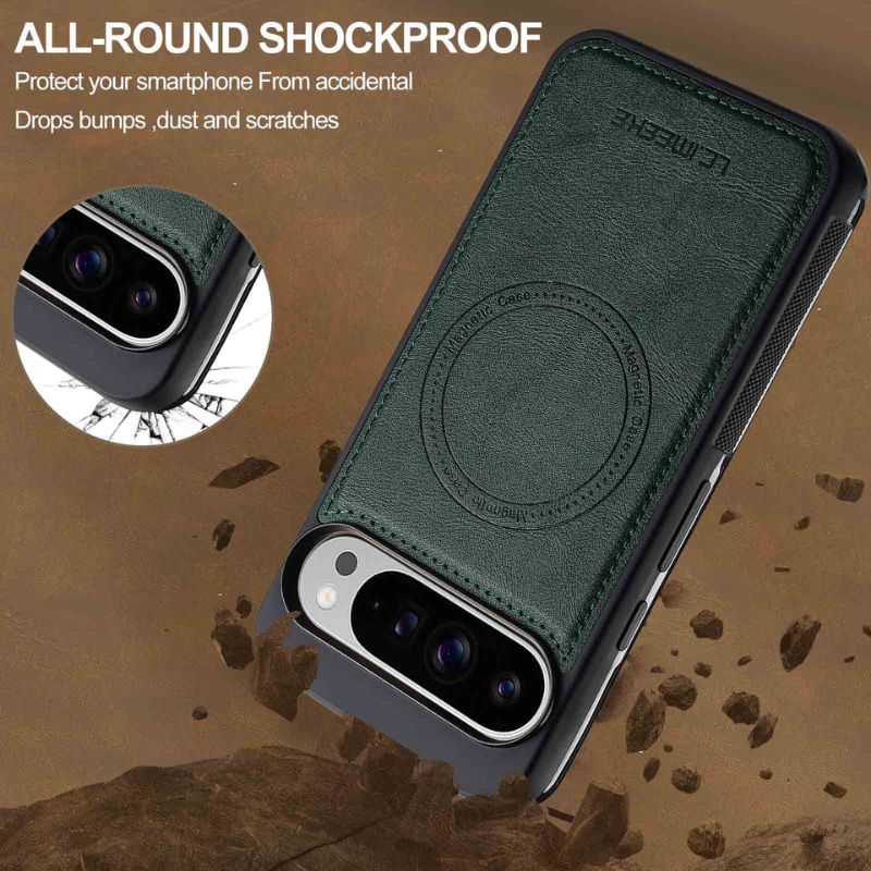 [Magsafe Compatible] Google Pixel 9/Pro/XL - Business Shockproof Leather Essentials Series Case - Image 4