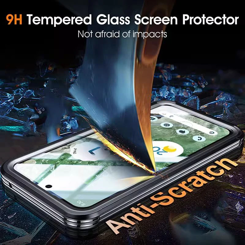 [Magsafe Compatible] Google Pixel 9/Pro/XL - Transparent Full Covered Shockproof Lifeproof Series Case - Image 4