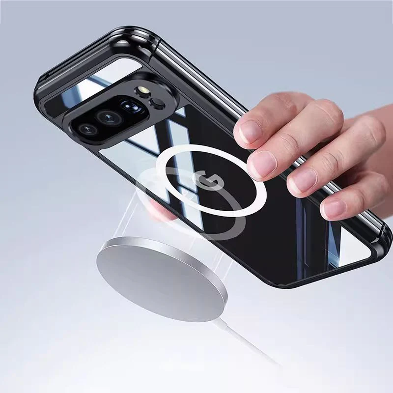 [Magsafe Compatible] Google Pixel 9/Pro/XL - Transparent Full Covered Shockproof Lifeproof Series Case - Image 6