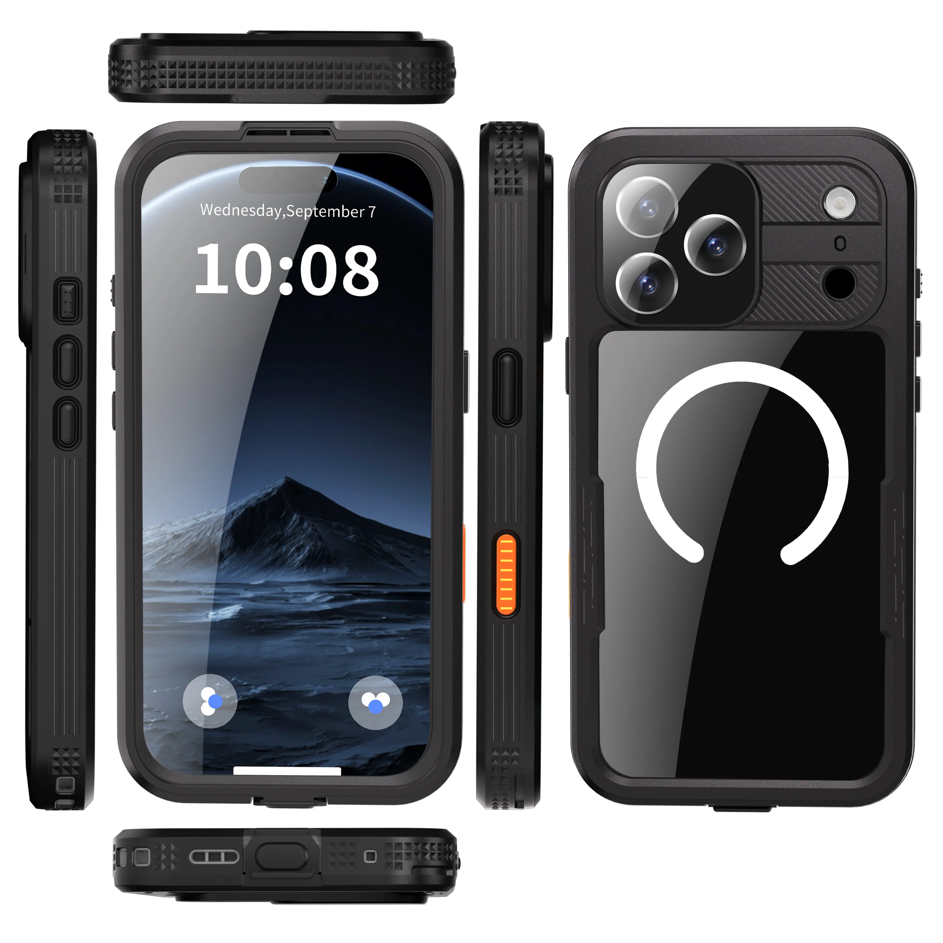 [Magsafe Compatible] [Mars Series] Apple iPhone 17/Air/Pro/Pro Max Shellbox Full Covered Waterproof Heavy Duty Tough Armor Case - Image 7