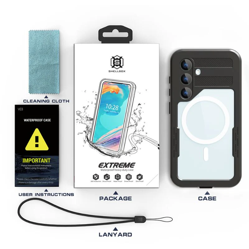 [Magsafe Compatible] [Mars Series] Samsung Galaxy S24 / Galaxy S24 Plus - Shellbox Full Covered Waterproof Heavy Duty Tough Armor Case - Image 7
