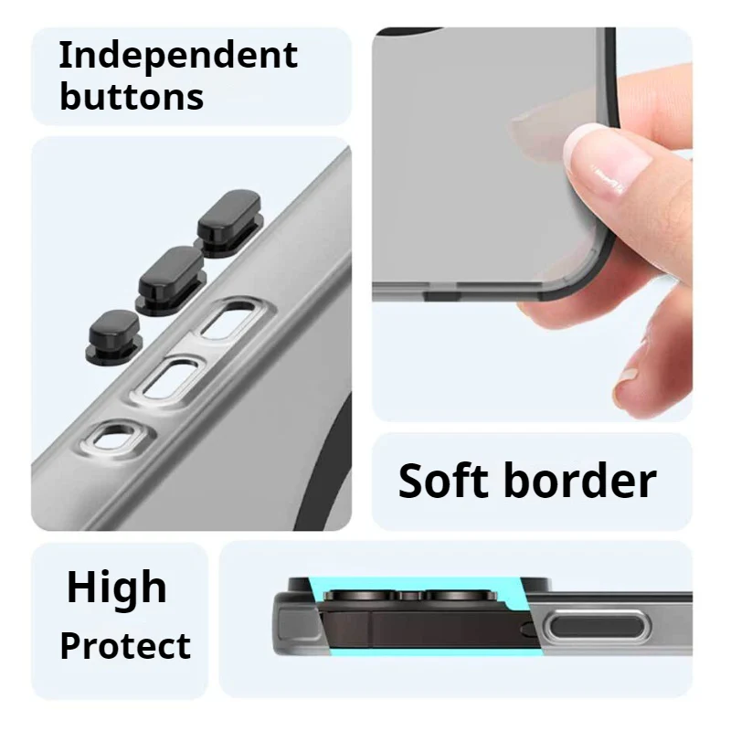 [Magsafe Compatible] Motorola Moto Edge 50 Neo/S50 Soft-touch Matte Shockproof Essentials Series Case - Image 3