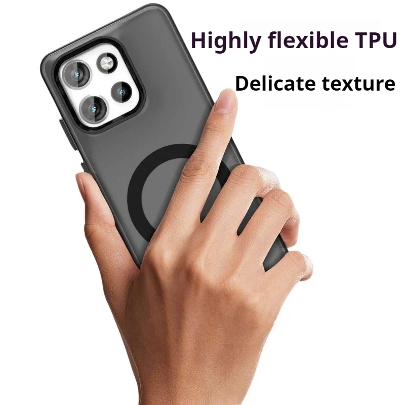 [Magsafe Compatible] Motorola Moto Edge 50 Neo/S50 Soft-touch Matte Shockproof Essentials Series Case - Image 4